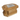 Superior 8 Sided Single Solid Oak Casket/Urn - 32 x 22 x 15 cm
