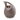 Brown & Gold Glossy Ceramic Adult Ashes Urn - 28 x 21.5 x 21.5cm