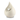 Light Beige & White Porcelain Adult Ashes Urn - Teardrop Heart Design (Celest) - 30 x 22 x 21.5cm