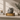 Dark Grey Porcelain Palm Pet Dog Ashes Urn on a memorial plinth with a brass plaque