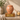 Peach Sunset Metal Pet Ashes Urn on a memorial plinth with a brass plaque