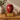Crimson Soul Metal Pet Ashes Urn on a memorial plinth with a brass plaque