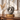 Dark Grey & White Porcelain Horse  Ashes Urn on a memorial plinth with a brass plaque