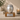 Silver Glow Metal Pet Ashes Urn on a memorial plinth with a silver plaque