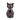 Onyx & Silver Metal Pet Ashes Urn - Nuna - 23 x 12 x 12cm