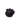 Black Ceramic Pet Ashes Urn - 8.5 x 14 x 14cm
