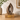 Mahogany Brown Ceramic Adult Ashes Urn - Venezia on a memorial plinth with a brass plaque