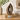 Mahogany Brown Ceramic Adult Ashes Urn - Venezia on a memorial plinth with a silver plaque