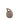 Brown & Gold Ceramic Keepsake Ashes Urn - 17 x 13 x 13cm
