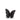 Black Ceramic Butterfly-Shaped Keepsake Ashes Urn - 15 x 17.5 x 9cm
