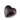 Black Ceramic Heart Pet Ashes Urn
