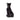 Black Ceramic Sitting Cat Pet Ashes Urn - 22 x 11.5 x 10.5cm