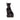 Black Glossy Ceramic Sitting Cat Pet Ashes Urn - 22 x 11.5 x 10.5cm