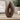 Mahogany Brown Ceramic Adult Ashes Urn - Venezia - 35 x 21.5 x 16cm