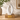 White Ceramic Adult Ashes Urn - Venezia on a memorial plinth with a brass plaque